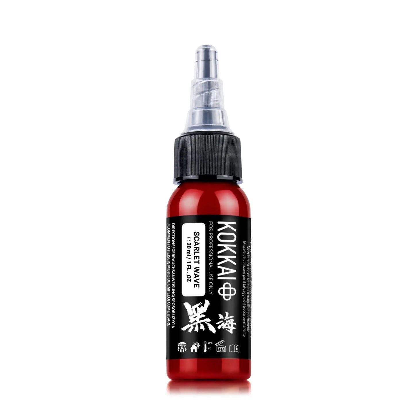 Kokkai Ink Tattoofarbe REACH - Scarlet Wave (30 ml)