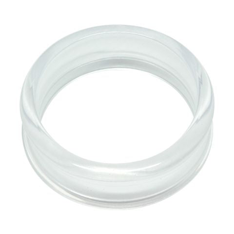 SUPER GAUGE DOUBLE FLAREDE YELETS CLEAR