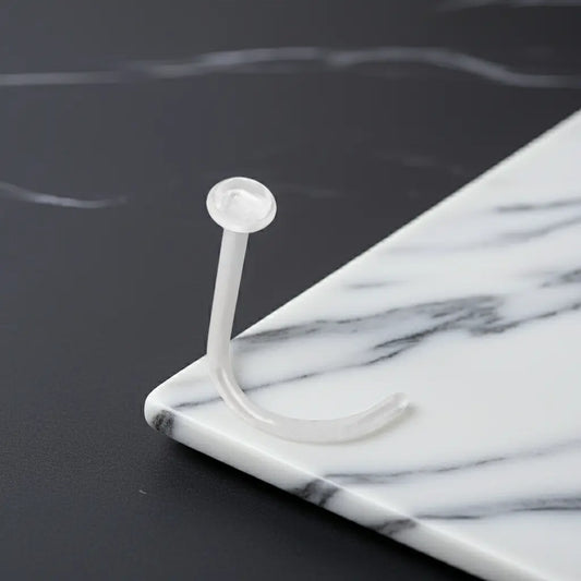 BIOPLAST CLEAR NOSE STUD RETAINER 0,8mm