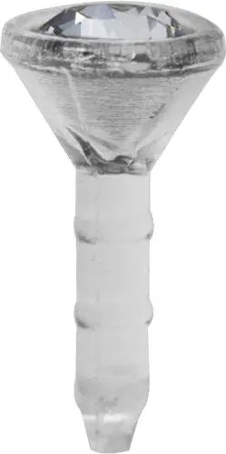 Bioplast Stecker mit weis blauem stein