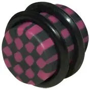 CHEQUERED FIMO PLUGS Shop Tattoobedarf