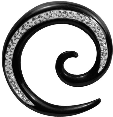 CRYSTAL HORN SPIRAL SIDE Shop Tattoobedarf