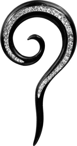CRYSTAL HORN SPIRAL FISH HOOK SIDE