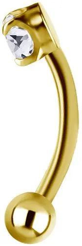 EYEBROW BANANA stone 2,5mm WH