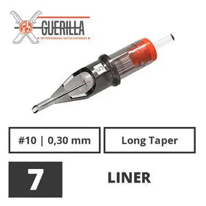 Guerilla Tattoo Nadelmodule - 07 Liner Long Taper 0.30mm