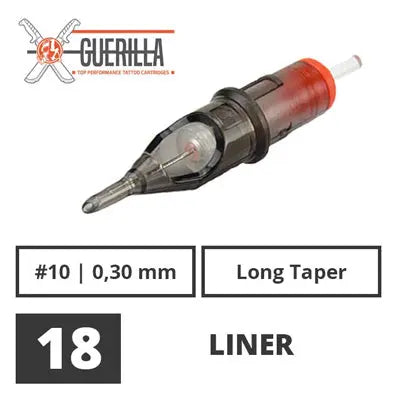 Guerilla Tattoo Nadelmodule - 18 Liner Long Taper