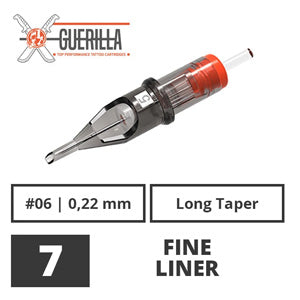 Guerilla Tattoo Nadelmodule - 07 Liner Long Taper 0.22mm
