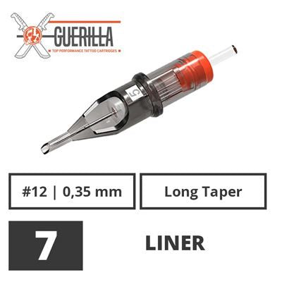 Guerilla Tattoo Nadelmodule - 07 Liner Long Taper 0.35mm